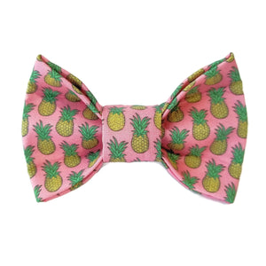 Soft Pink Pineapple Dog Bow Tie for small to large Doggie's - Free shipping 