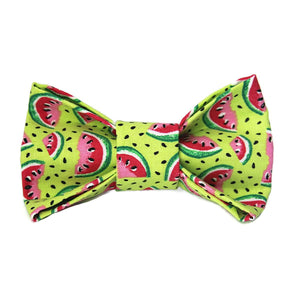 Bright lime green - Watermelon slices Dog Bow Tie for small to large Doggie's - Hunter K9 Gear