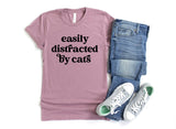 Easily Distracted by Cats T-Shirt