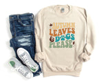 AUTUMN LEAVES AND DOGS PLEASE SWEATSHIRT