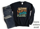 AUTUMN LEAVES AND DOGS PLEASE SWEATSHIRT