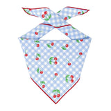 Gingham Cherries Dog Bandana