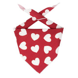 White Hearts on Red Valentine