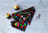Birthday Party Dog Bandana - Over the Collar Style in 5 Sizes | Free Ship - Hunter K9 Gear