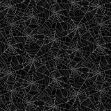 Black Spider Web Cotton Fabric Dog Bandfana