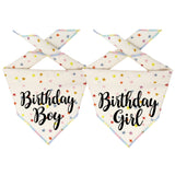 Birthday Boy or Girl Tie Dog Bandana