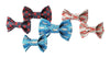 3 different Summer Dog Bow Ties - Red Crab on Navy or Red Lobster on Grey, or White Whales on Blue