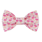 Pink Flamingo Bow Tie for Dogs