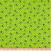 Green Spider Web Fabric Swatch for Dog Bandana