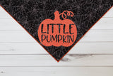 Halloween Dog Bandana with Glitter Vinyl Pumpkin