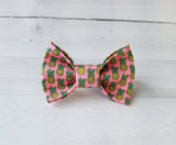 Pink Pineapple Friendship Dog Bow Tie for small to large Doggie's - Hunter K9 Gear