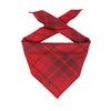 Red Plaid Luxe Flannel Bandana