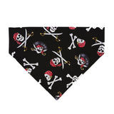 Skull Pirates Dog Bandana "Ahoy Matey" Over the Collar Style in 5 Sizes | Free Ship 